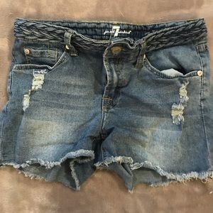 7 FOR ALL MANKIND DENIM SHORTS